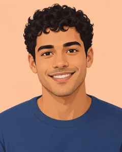 The illustrated avatar used as input